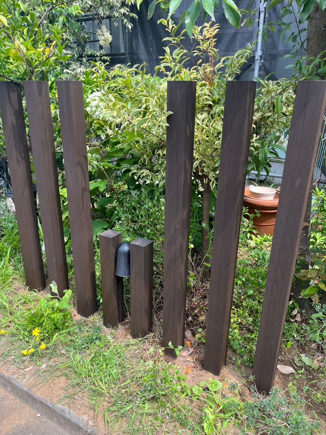 目隠しフェンス塗装 目隠しフェンス塗装